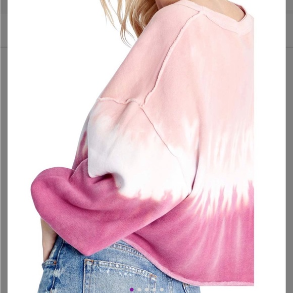 NEW IN PACKAGE- WILDFOX Olivia Sweatshirt in Ruby Dove Dye - Picture 1 of 5